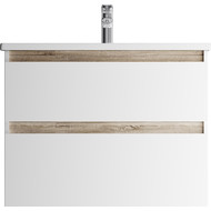 Тумба подвесная с раковиной Am.Pm X-Joy 80 см M85AFHX0802WG, белый глянцевый, Цвет фасада: белый фото 