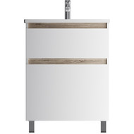 Тумба напольная с раковиной Am.Pm X-Joy 65 см M85AFSX0652WG, белый глянцевый фото 