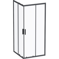 Душевое ограждение Am.Pm Gem S Square Slide 90x90 см W93G-403-090BT, черный/прозрачное фото 