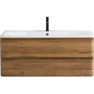 Тумба подвесная с раковиной BelBagno ALBANO-1000-2C-SO-RR 100 см, Rovere Rustico, Цвет фасада: Rovere Rustico фото 