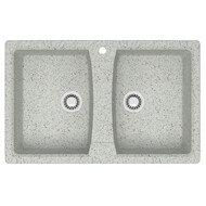 Кухонная мойка Azario Elmas CS00078335, светло-серый, Цвет производителя: светло-серый фото 
