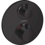 Смеситель для ванны с термостатом Hansgrohe Ecostat S 15758670, черный матовый фото 