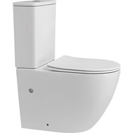 Унитаз-компакт безободковый Abber Bequem AC1110 с крышкой микролифт фото 