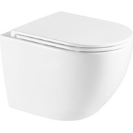 Унитаз подвесной безободковый Azario Navio AZ-0074 с крышкой микролифт фото 