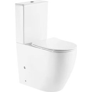 Унитаз-компакт CeramaLux Rimless 1289A с крышкой микролифт, (арматура Geberit) фото 