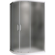 Душевое ограждение Abber Schwarzer Diamant 120x80 см AG01128M, хром/матовое фото 