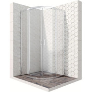 Душевое ограждение Ambassador Kingston 90 см 14011104, хром/прозрачное фото 