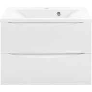 Тумба подвесная с раковиной Vincea Mia 65 см VMC-2MA650GW, белый глянец фото 