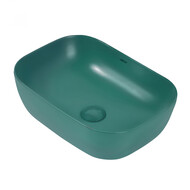 Раковина-чаша Abber Rechteck 46 см AC2200MBG, темно-зеленый матовый фото 