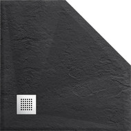 Поддон каменный Vincea 90х90 см VST-4SP9090A, антрацит фото 