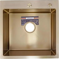 Кухонная мойка Gerhans K35050G 1 мм, золото, Цвет производителя: золото фото 