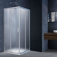 Душевое ограждение Vincea Alpha 80x80 см VSS-3AL800MT, хром/текстурное фото 