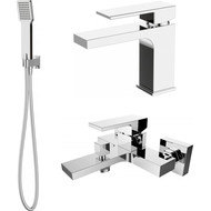 Набор смесителей 3 в 1 для ванны BelBagno Romano фото 