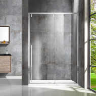 Душевая дверь Vincea Lugano 130 см VDS-1L130CL-1 (стекло 8 мм), хром/прозрачное фото 