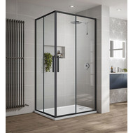 Душевое ограждение Vincea Slim-U 100x80 см VSS-2SU8010CLB, черный/прозрачное фото 