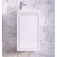 Тумба подвесная с раковиной Taliente Olejo 40 см TA-MBO-40PR-blanco, белый глянец фото 