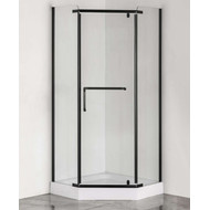 Душевое ограждение Taliente 90x90 см TA-09093-1CB, черный/прозрачное фото 