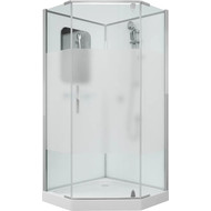 Душевое кабина Grossman Classic 100 см GR170D, хром/матовое фото 