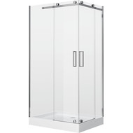 Душевое ограждение Grossman Cosmo 120x90 см GR-1120L L, хром/прозрачное фото 