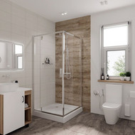 Душевое ограждение Niagara Nova 100x100 см NG-6602-08, хром/прозрачное фото 