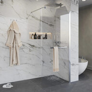 Душевая перегородка Niagara Nova 110 см NG-661-11 с кронштейном, хром/прозрачное фото 