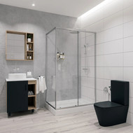 Душевое ограждение Niagara Nova 120x80 см NG-6612-08, хром/прозрачное фото 