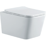 Унитаз подвесной безободковый Aquatek Либра AQ0530N-00 с тонкой крышкой микролифт фото 