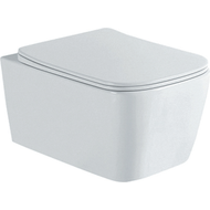 Унитаз подвесной безободковый Aquatek Либра AQ1148N-00 с тонкой крышкой микролифт фото 