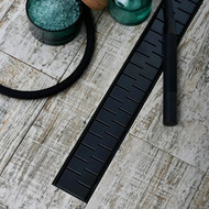 Трап Veconi Medium Black 95 см V950MB, черный матовый, Цвет производителя: чёрный матовый, Размер трапа: 950 фото 