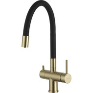 Смеситель для кухни Gappo G4398-33, золото/черный фото 
