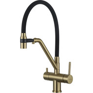 Смеситель для кухни Gappo G4398-83, золото/черный фото 