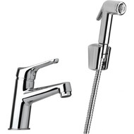 Смеситель для раковины с гигиеническим душем Paini Bios 05CR205/574 фото 