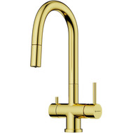 Смеситель для кухни Omoikiri Akita-S LG 4994350, светлое золото фото 