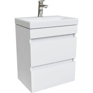 Тумба подвесная с раковиной Iddis Zodiac 50 см ZOD5CB0i95K, белый матовый фото 