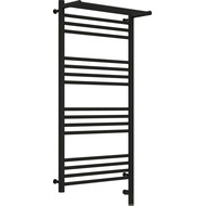 Полотенцесушитель электрический Сунержа Богема с полкой 3.0 П16 1000x500 мм (прямая перемычка) 31-5807-1050 R, чёрный матовый фото 