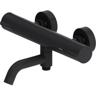 Смеситель для ванны с термостатом Damixa Scandinavian Pure 363000300, черный, Цвет производителя: чёрный фото 