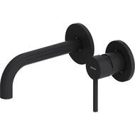 Смеситель для раковины настенный Damixa Scandinavian Pure 360260300, черный, Цвет производителя: чёрный фото 