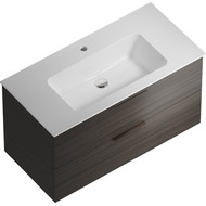 Тумба подвесная с раковиной Kerama Marazzi Piano Forte 95 см PI.F.95\OLM, дымчатый вяз фото 