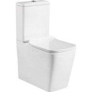 Унитаз-компакт безободковый Sole Cube 3 с тонкой крышкой микролифт, Цвет производителя: белый фото 