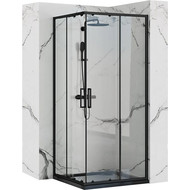 Душевое ограждение Loranto Neo 90x90 см CS-21809B, чёрный/прозрачное фото 