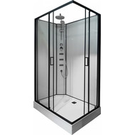 Душевая кабина Loranto Neo 120х80 см CS-21813, чёрный/прозрачное фото 