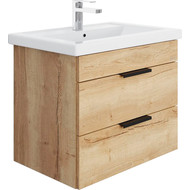 Тумба подвесная с раковиной Onika Легран 70 см 107048, дуб галифакс фото 