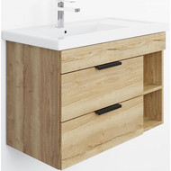 Тумба подвесная с раковиной Onika Легран 80 см 108047, дуб галифакс фото 