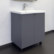 Тумба напольная с раковиной Comforty Лима 70 см, антрацит фото 