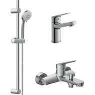 Набор смесителей 3 в 1 для ванны Cersanit Flavis A64508 фото 