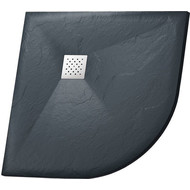 Поддон каменный Grossman Strong 90x90 см GR-S29090, графит матовый фото 