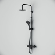Душевая стойка с термостатом Am.Pm X-Joy F0785A522, черный, Цвет производителя: чёрный фото 