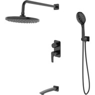 Душевая система для ванны Iddis Ray RAYBL03i68, черный матовый фото 