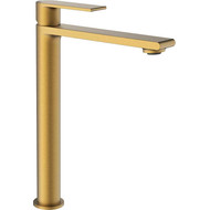 Смеситель для раковины высокий Vincea Vogue VBF-1V2BG, брашированное золото фото 
