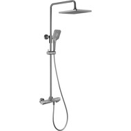 Душевая стойка с термостатом Vincea Next VSFS-1N1TGM, вороненая сталь фото 